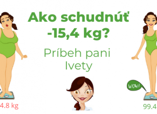 Ako schudnúť 15 kg. Príbeh Iveta